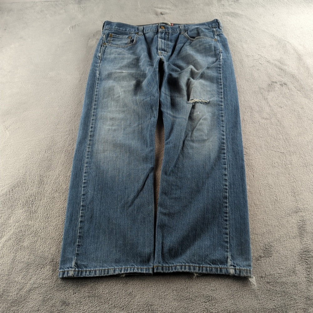 Vintage Y2K Levis Jeans Mens 36x30 Blue Faded 560 Loose Straight Skater Baggy